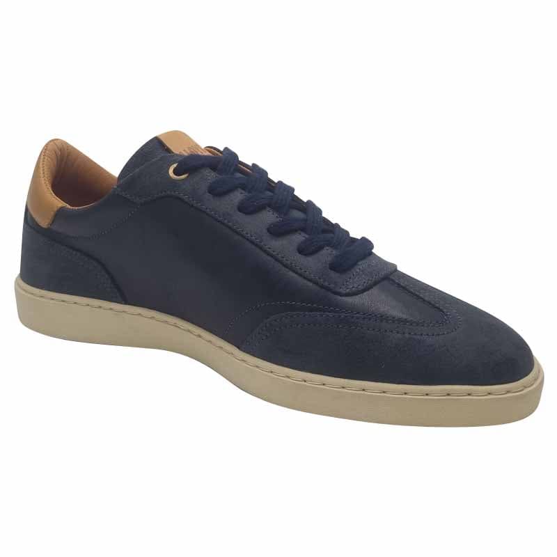 Lloyd & Pryce Mens Tommy Bowe Navy Lace Up Trainer By Lloyd & Pryce -  Tizzano