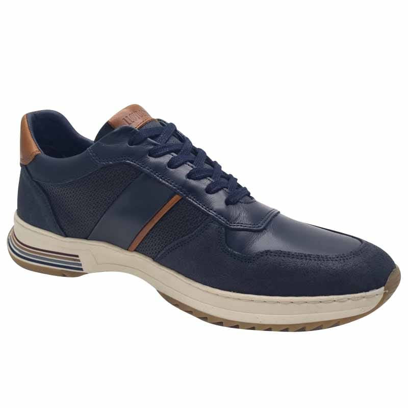 Lloyd & Pryce Mens Tommy Bowe Navy Leather Shoe By Lyoyd & Pryce - Deaves