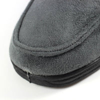Lunar Mens Lunar Mens Slipper With Goodyear Rubber Sole In Grey - Eden