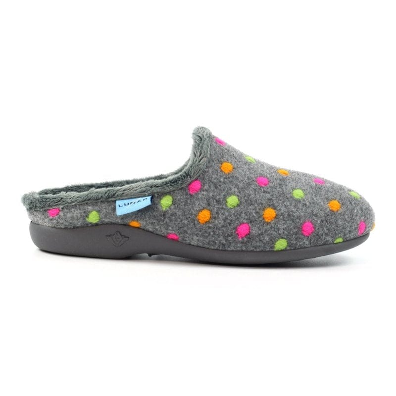 Lunar Womens 3UK / GREY Lunar Women's Grey Mule Slipper - Peanut - KLA221