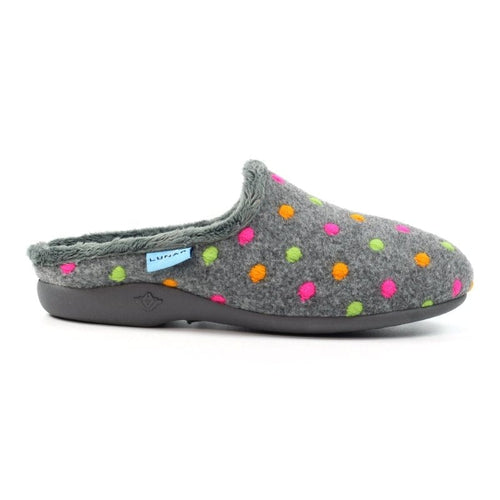 Lunar Womens 3UK / GREY Lunar Women's Grey Mule Slipper - Peanut - KLA221