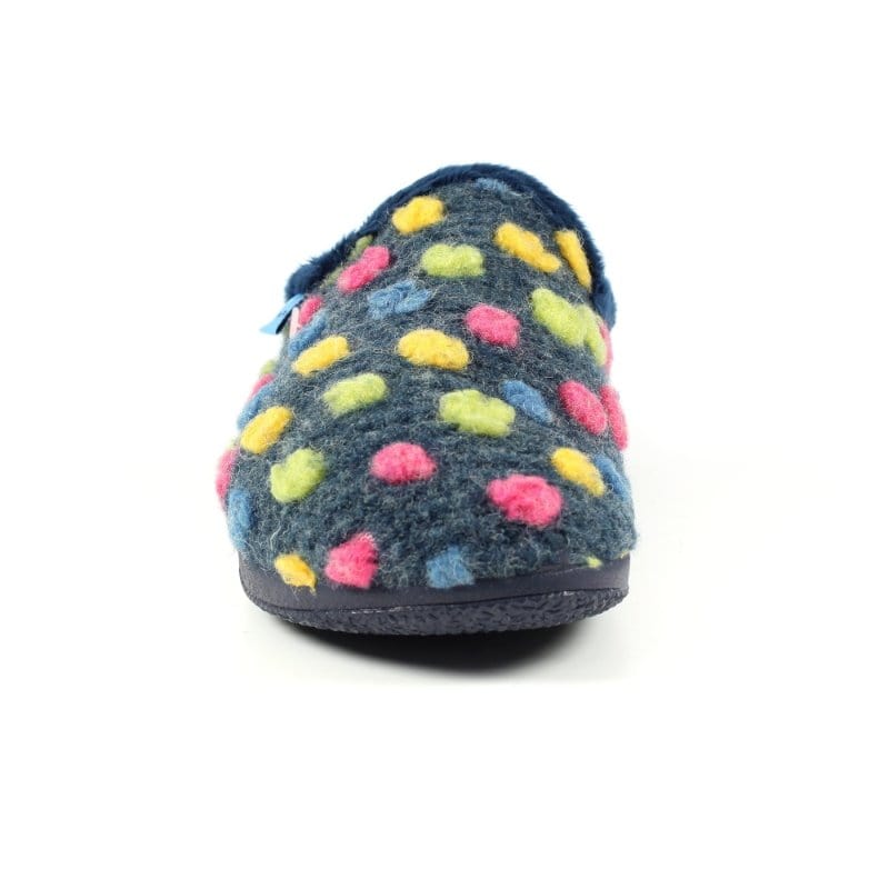 Lunar Womens Lunar Blue Polka Dot Womens Slipper - Montreal - KLA126