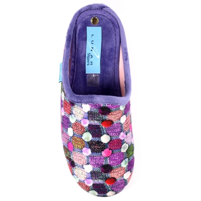 Lunar Womens Lunar Purple Womens Slipper - Crackle - KLA096PP