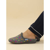Lunar Womens Lunar Women's Grey Mule Slipper - Peanut - KLA221