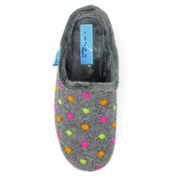 Lunar Womens Lunar Women's Grey Mule Slipper - Peanut - KLA221