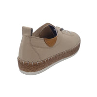 Lunar Womens Lunar Womens Beige Plimsoll Shoes - Evie