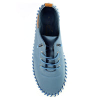 Lunar Womens Lunar Womens Blue Plimsoll Shoes - St. Ives