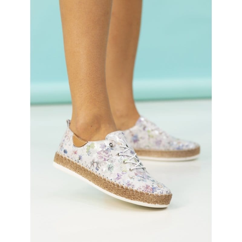 Lunar Womens Lunar Womens Multi Slip On Iva Leather Plimsoll - FLE051