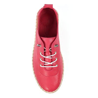 Lunar Womens Lunar Womens Rasberry Slip On Evie Leather Plimsoll - FLE050