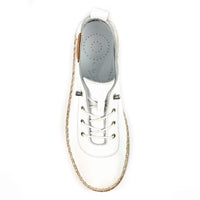 Lunar Womens Lunar Womens White Plimsoll Shoes - Evie