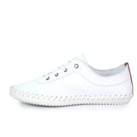 Lunar Womens Lunar Womens White Plimsoll Shoes - St. Ives