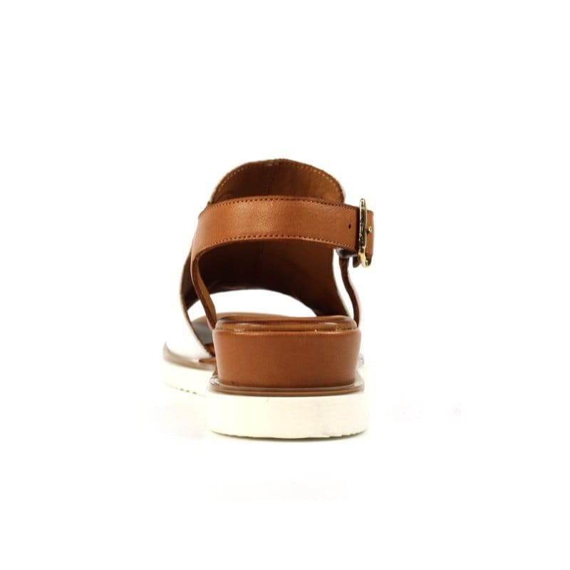 Lunar Womens Lunar Womens White Steffi Leather Wedge Sandal - JLS003