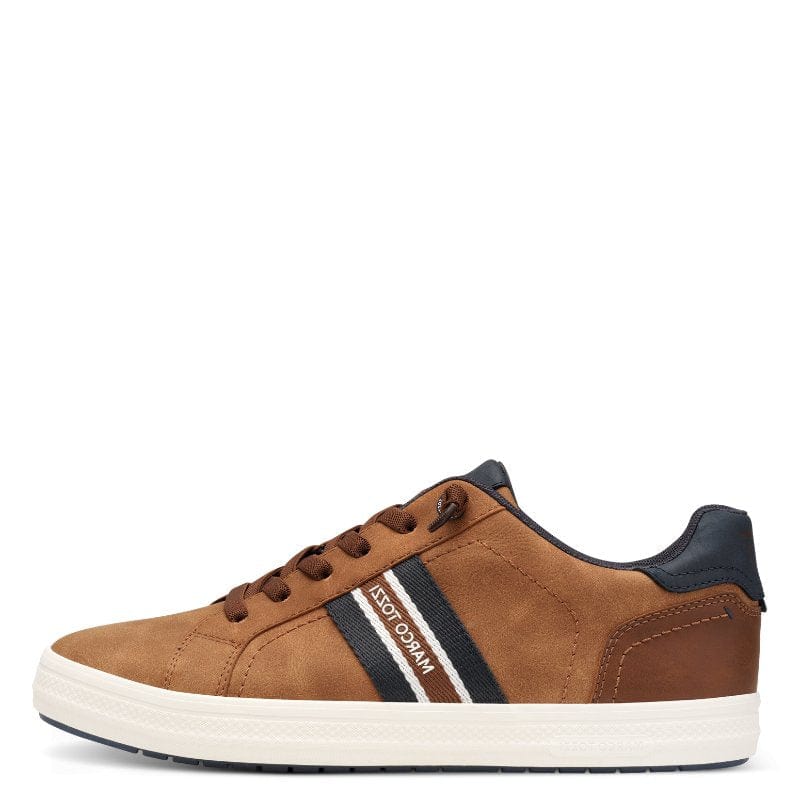 Marco Tozzi Men Mens Marco Tozzi Mens Brown Striped Trainer 2-13619-44