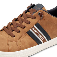 Marco Tozzi Men Mens Marco Tozzi Mens Brown Striped Trainer 2-13619-44