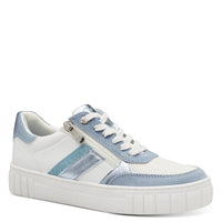 Marco Tozzi Mens 3UK / White/Lt. Blue Marco Tozzi Womens White And Blue Fashion Trainer 2-23710-44