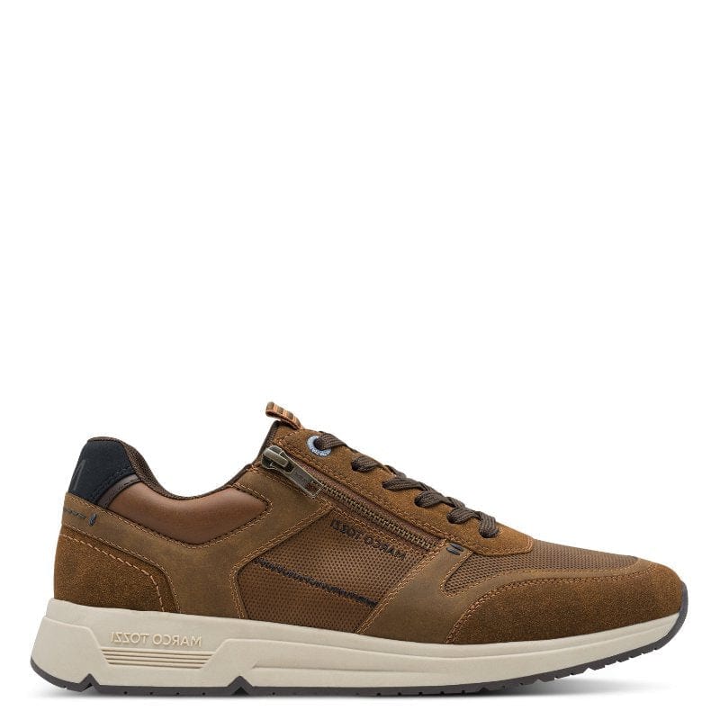 Marco Tozzi Mens Marco Tozzi Mens Brown Side Zip Fashion Trainer 2-13613-44