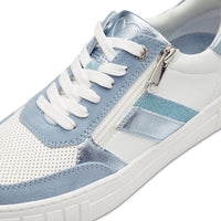 Marco Tozzi Mens Marco Tozzi Womens White And Blue Fashion Trainer 2-23710-44