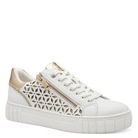 Marco Tozzi Womens 3UK / WHITE Marco Tozzi Womens White Comb Detailed Fashion Trainer 2-23701-42