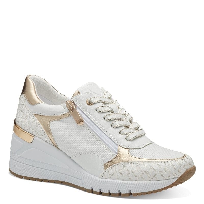 Marco Tozzi Womens 3UK / WHITE Marco Tozzi Womens White Comb Fashion Trainer 2-23738-41
