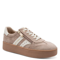Marco Tozzi Womens BEIGE / 4UK Marco Tozzi Womens Beige Side Zip Fashion Trainer 2-23716-47
