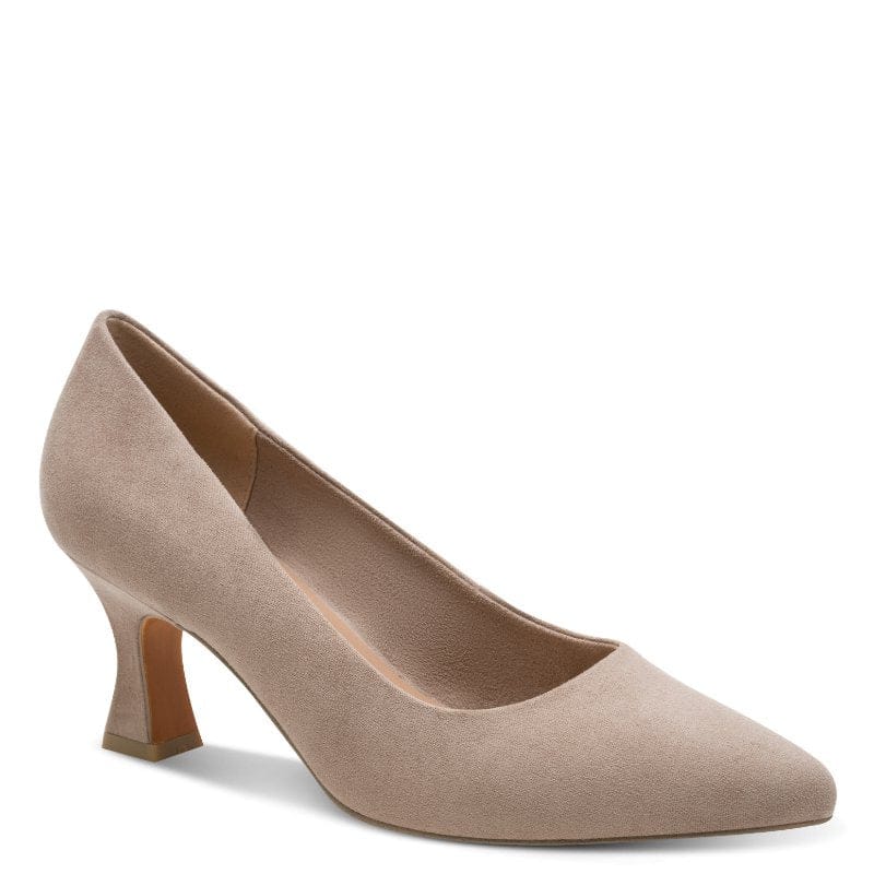 Marco Tozzi Womens BEIGE / 4UK Marco Tozzi Womens Beige Slip On Stiletto Heel Shoe 2-22418-41