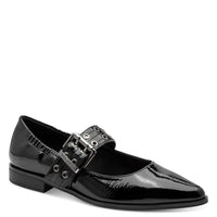 Marco Tozzi Womens BLACK / 3UK Marco Tozzi Womens Patent Black Ballerina Shoe 2-22128-45