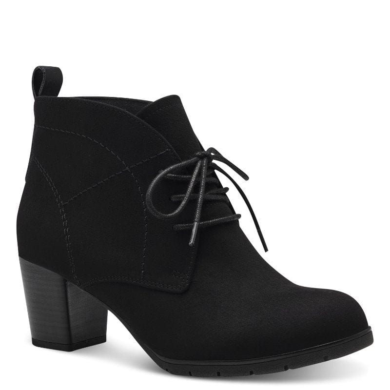 Marco Tozzi Womens BLACK / 4UK Marco Tozzi Womens Black Lace Up Ankle Boot 2-25107-41
