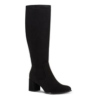 Marco Tozzi Womens BLACK / 4UK Marco Tozzi Womens Black Side Zip Block Heel High Knee Boot 2-25500-41