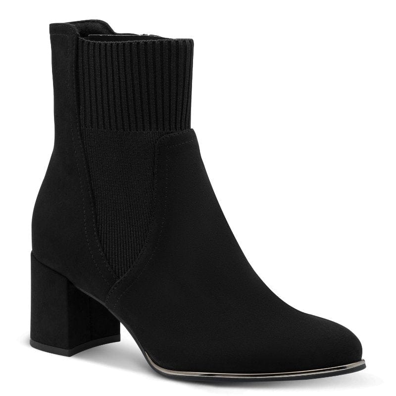 Marco Tozzi Womens BLACK / 4UK Marco Tozzi Womens Black Side Zip High Ankle Boots 2-25392-41
