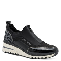 Marco Tozzi Womens BLACK / 4UK Marco Tozzi Womens Black Zip Fashion Trainer 2-24780-45