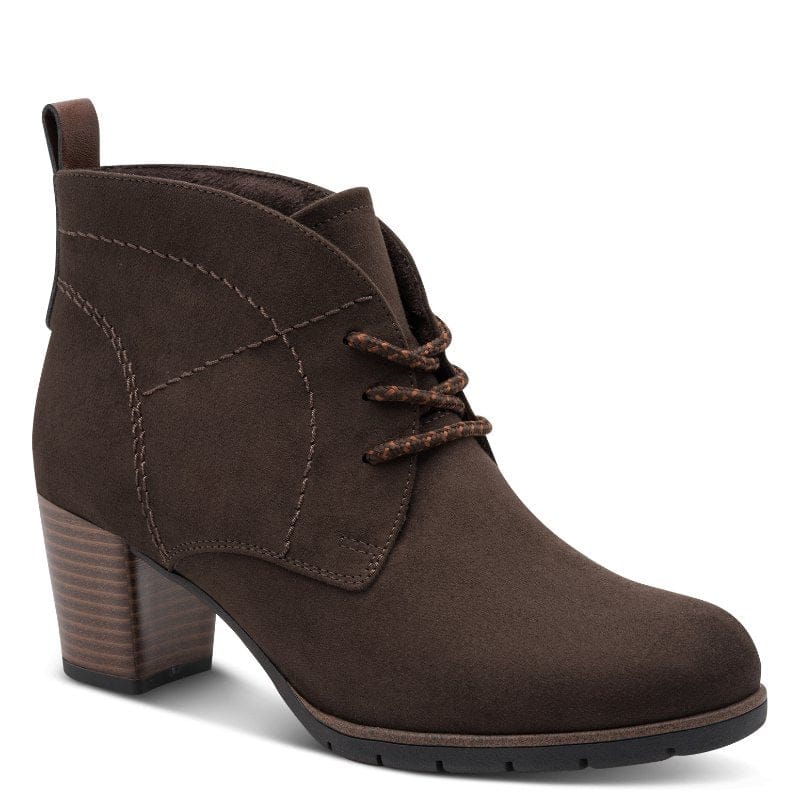 Marco Tozzi Womens BLACK / 4UK Marco Tozzi Womens Brown Lace Up Ankle Boot 2-25107-41