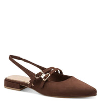 Marco Tozzi Womens BROWN / 3UK Marco Tozzi Womens Brown Buckle Slip On Sandal 2-29418-46