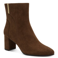 Marco Tozzi Womens BROWN / 4UK Marco Tozzi Womens Brown Block Heel Ankle Boot 2-85302-43