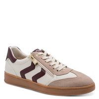 Marco Tozzi Womens CREAM / 4UK Marco Tozzi Womens Cream Side Zip Fashion Trainer 2-23739-44