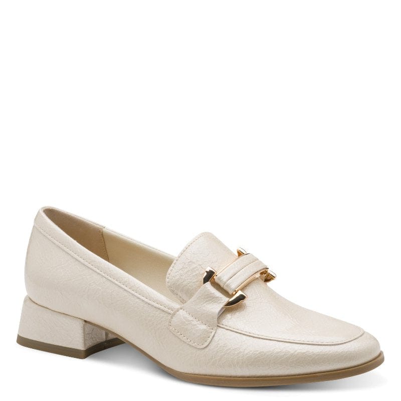 Marco Tozzi Womens CREAM / 4UK Marco Tozzi Womens Cream Slip On Shoes 2-24250-45