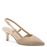Marco Tozzi Womens GOLD / 3UK Marco Tozzi Womens Gold Pointed Slingback Shoe 2-29667-46