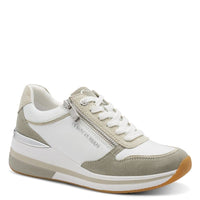 Marco Tozzi Womens GREEN / 3UK Marco Tozzi Womens Green Side Zip Fashion Trainer 2-23764-46