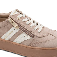 Marco Tozzi Womens Marco Tozzi Womens Beige Side Zip Fashion Trainer 2-23716-47