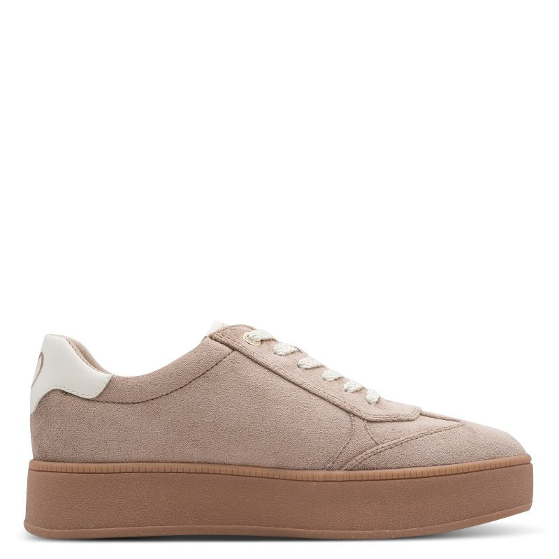 Marco Tozzi Womens Marco Tozzi Womens Beige Side Zip Fashion Trainer 2-23716-47