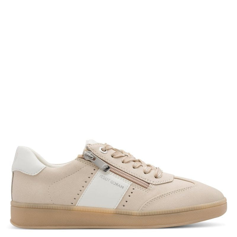 Marco Tozzi Womens Marco Tozzi Womens Beige Side Zip Fashion Trainer 2-23736-46