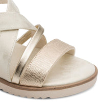 Marco Tozzi Womens Marco Tozzi Womens Beige Slip On Sandal 2-28704-46