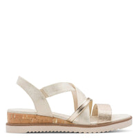 Marco Tozzi Womens Marco Tozzi Womens Beige Slip On Sandal 2-28704-46
