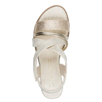 Marco Tozzi Womens Marco Tozzi Womens Beige Slip On Sandal 2-28704-46
