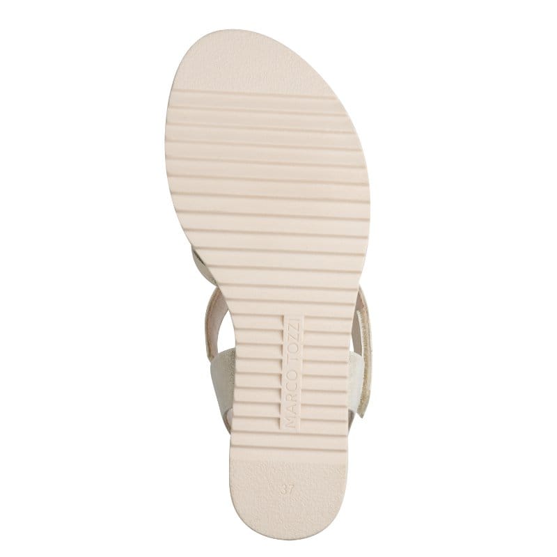 Marco Tozzi Womens Marco Tozzi Womens Beige Slip On Sandal 2-28704-46