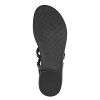 Marco Tozzi Womens Marco Tozzi Womens Black Buckle Slip On Sandal 2-28106-44