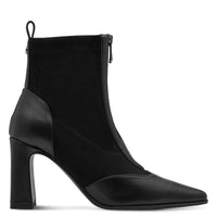 Marco Tozzi Womens Marco Tozzi Womens Black Front Zip High Heel Ankle Boot 2-25334-47