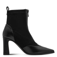 Marco Tozzi Womens Marco Tozzi Womens Black Front Zip High Heel Ankle Boot 2-25334-47