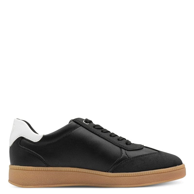 Marco Tozzi Womens Marco Tozzi Womens Black Lace Up Fashion Trainer 2-23739-44