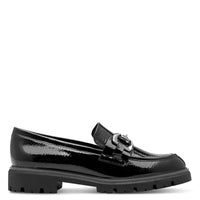 Marco Tozzi Womens Marco Tozzi Womens Black Patent Slip On Shoe 2-24700-43