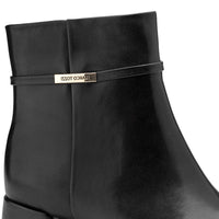 Marco Tozzi Womens Marco Tozzi Womens Black Side Zip Block Heel Ankle Boot 2-25378-47